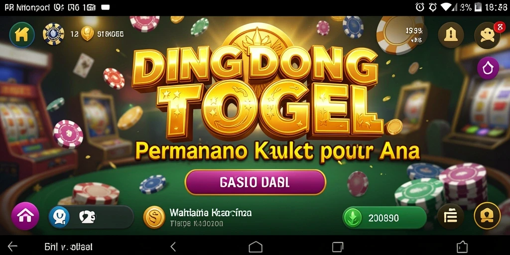 Screenshot gameplay DINGDONGTOGEL menampilkan suasana Kasino yang mendebarkan.