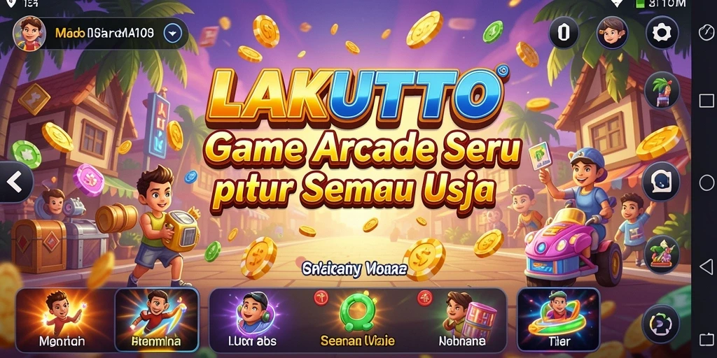 Tampilan gameplay seru dari LAKUTOTO yang penuh tantangan.