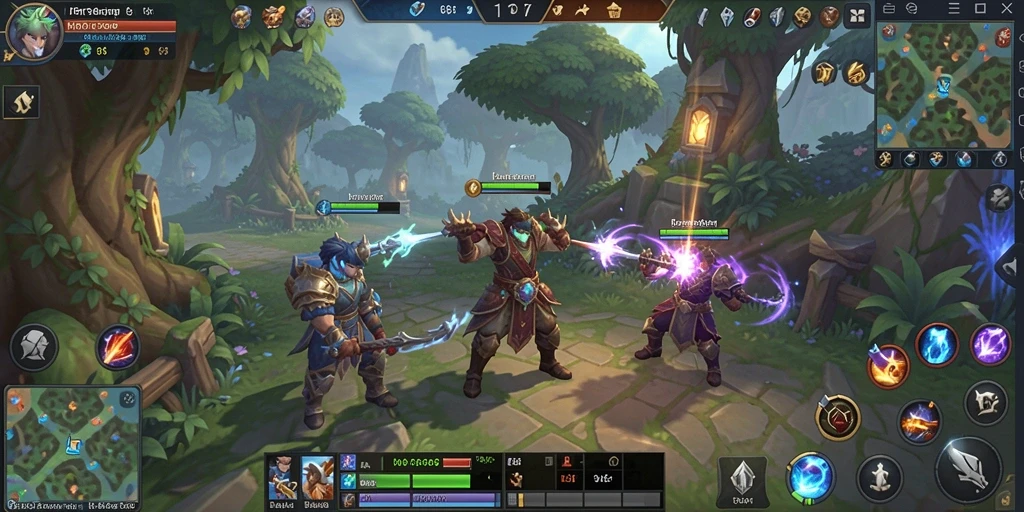 Tangkapan layar MT966 menampilkan adegan aksi epik dalam petualangan MMORPG.